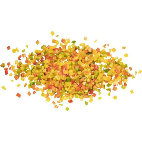 POIVRON MIXTE CUBE GROSBUSCH FRESHCUT VRAC 2KG